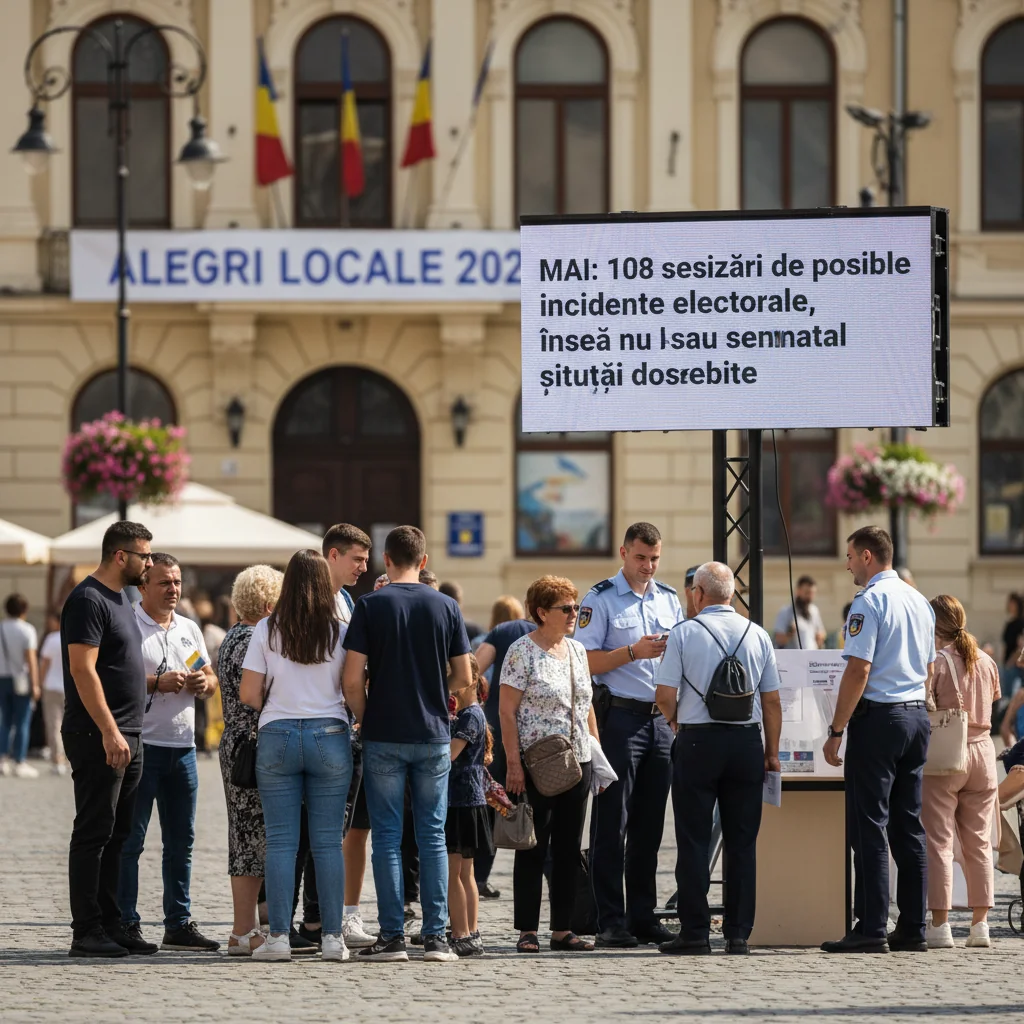 108 sesizări privind incidente electorale, fără situații deosebite raportate în județul nostru