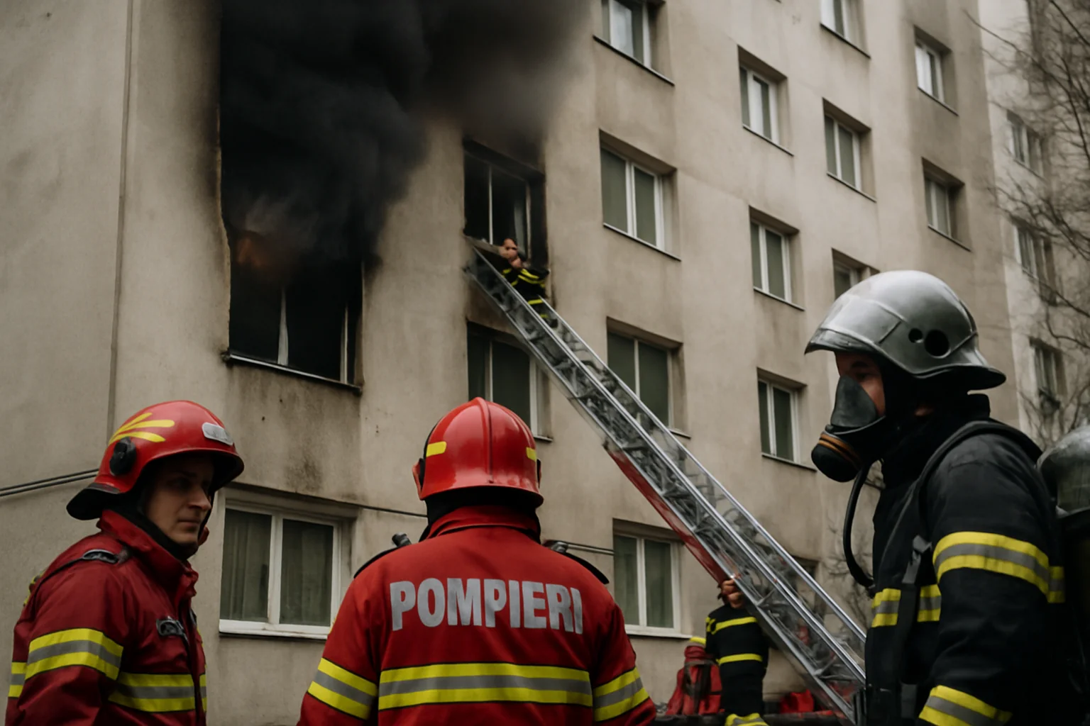 17 persoane transportate la spital, una intubată