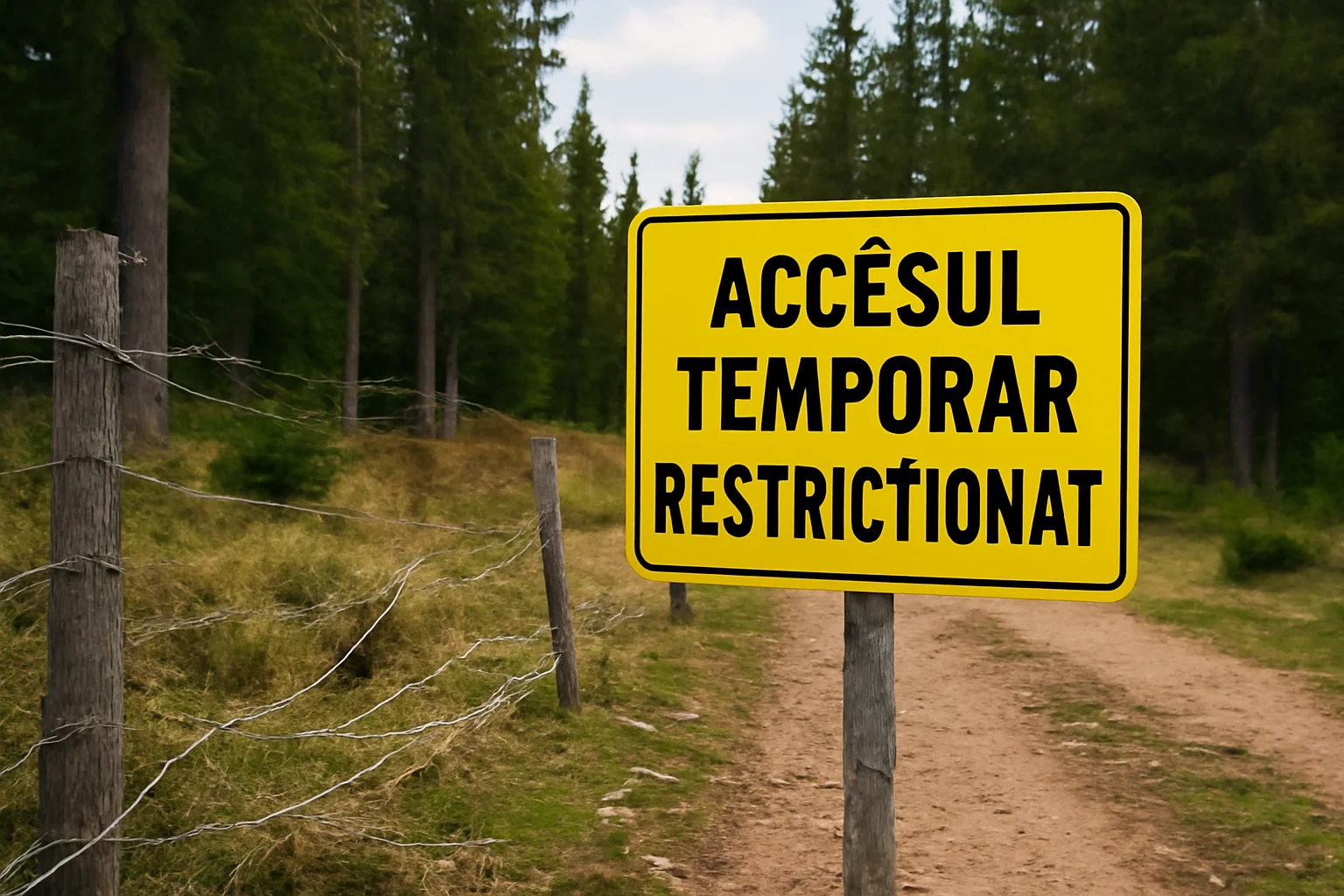 Accesul Temporar Restricționat din Cauza Urșilor care au Deteriorat Gardul de Protecție Electric