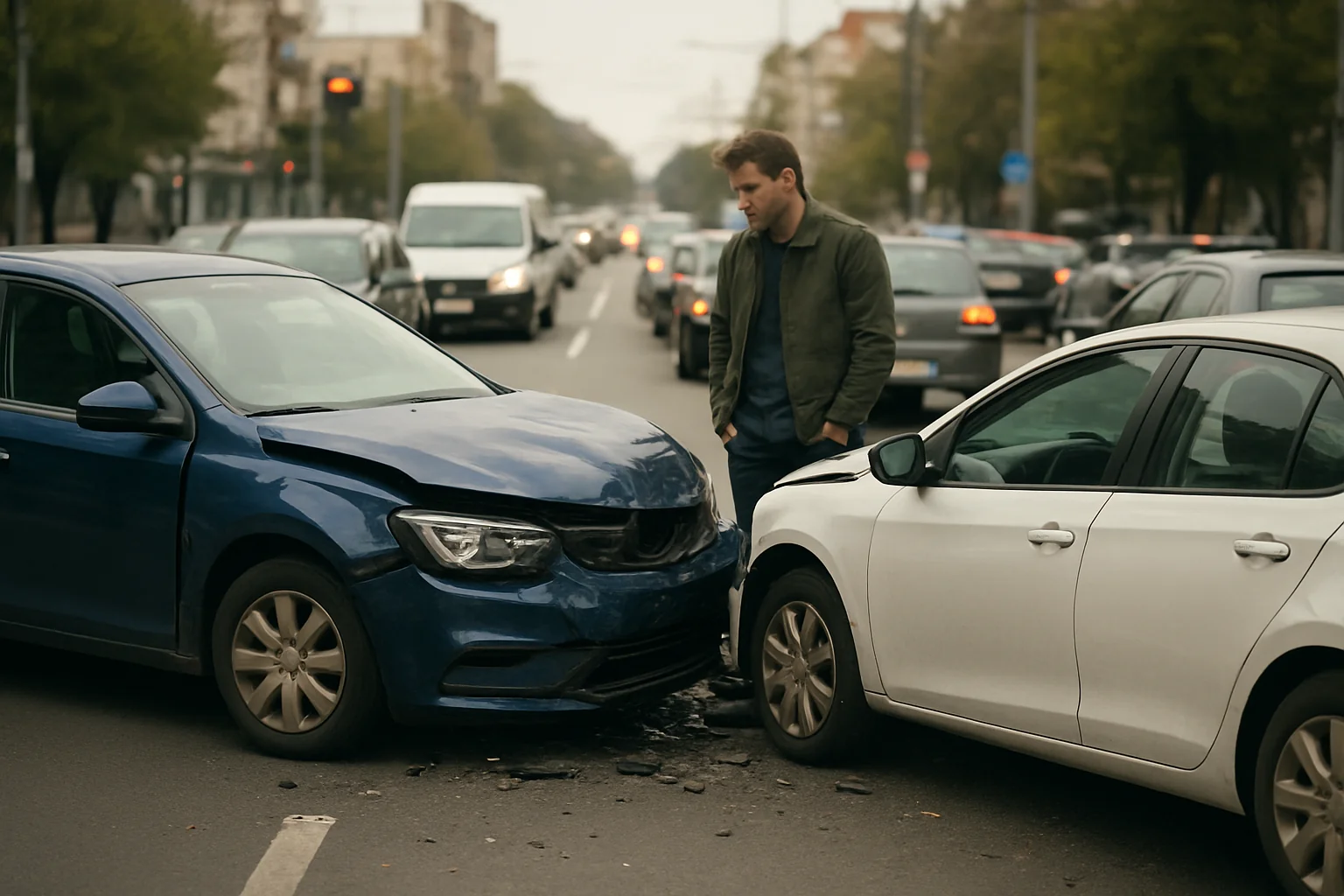 Accident pe Bd. Timișoara, trafic îngreunat în Sectorul 6