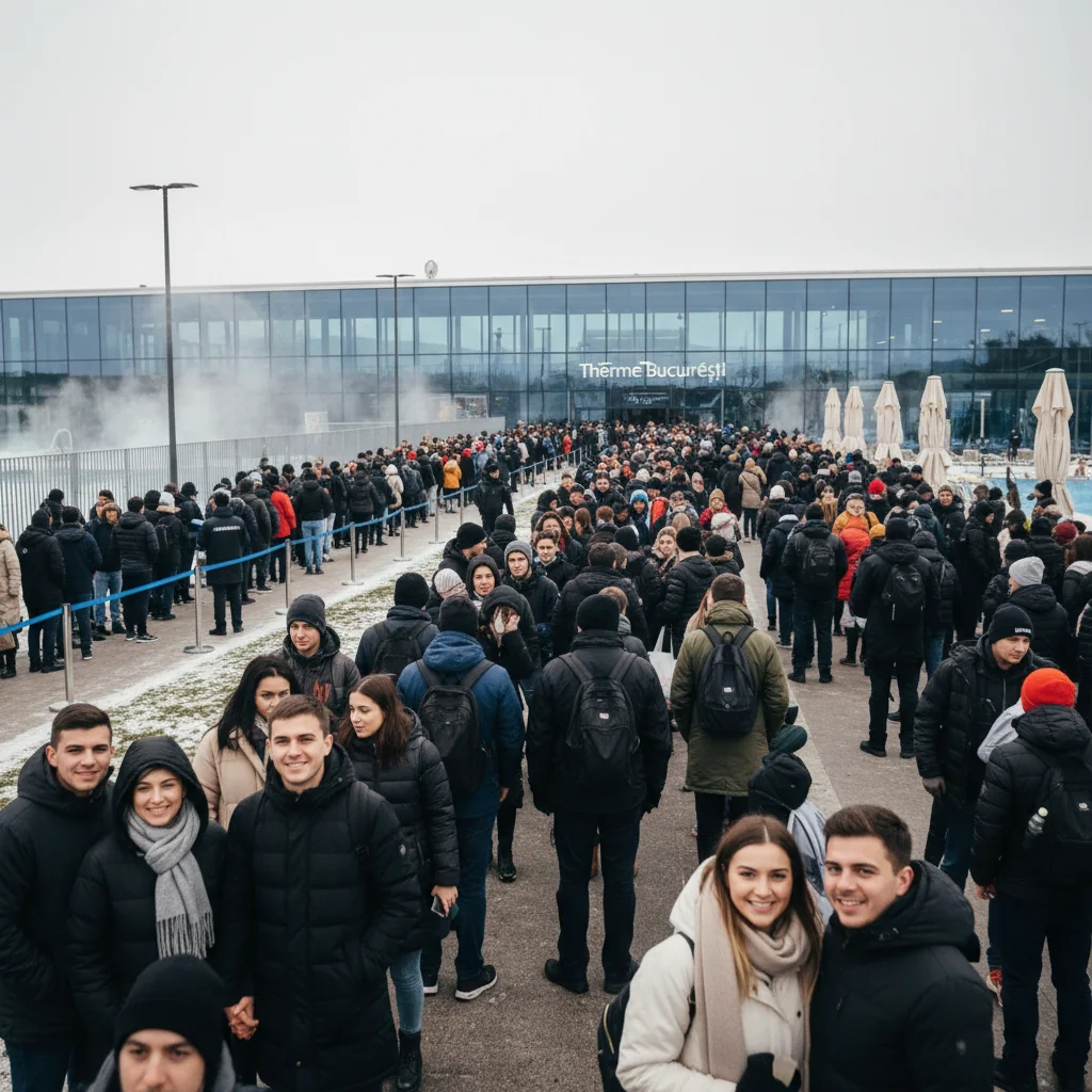 Aglomerație record la Therme București în prima zi din 2026
