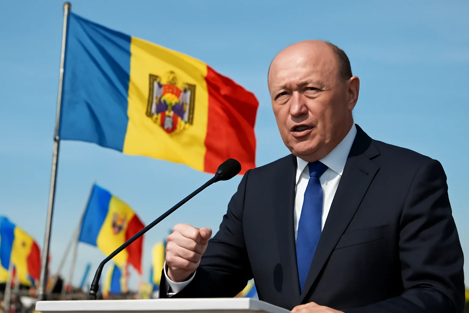 Alegeri parlamentare în Republica Moldova. Traian Băsescu: Este ora! Tricolorul la catarg! Moldova va da o lecție Moscovei