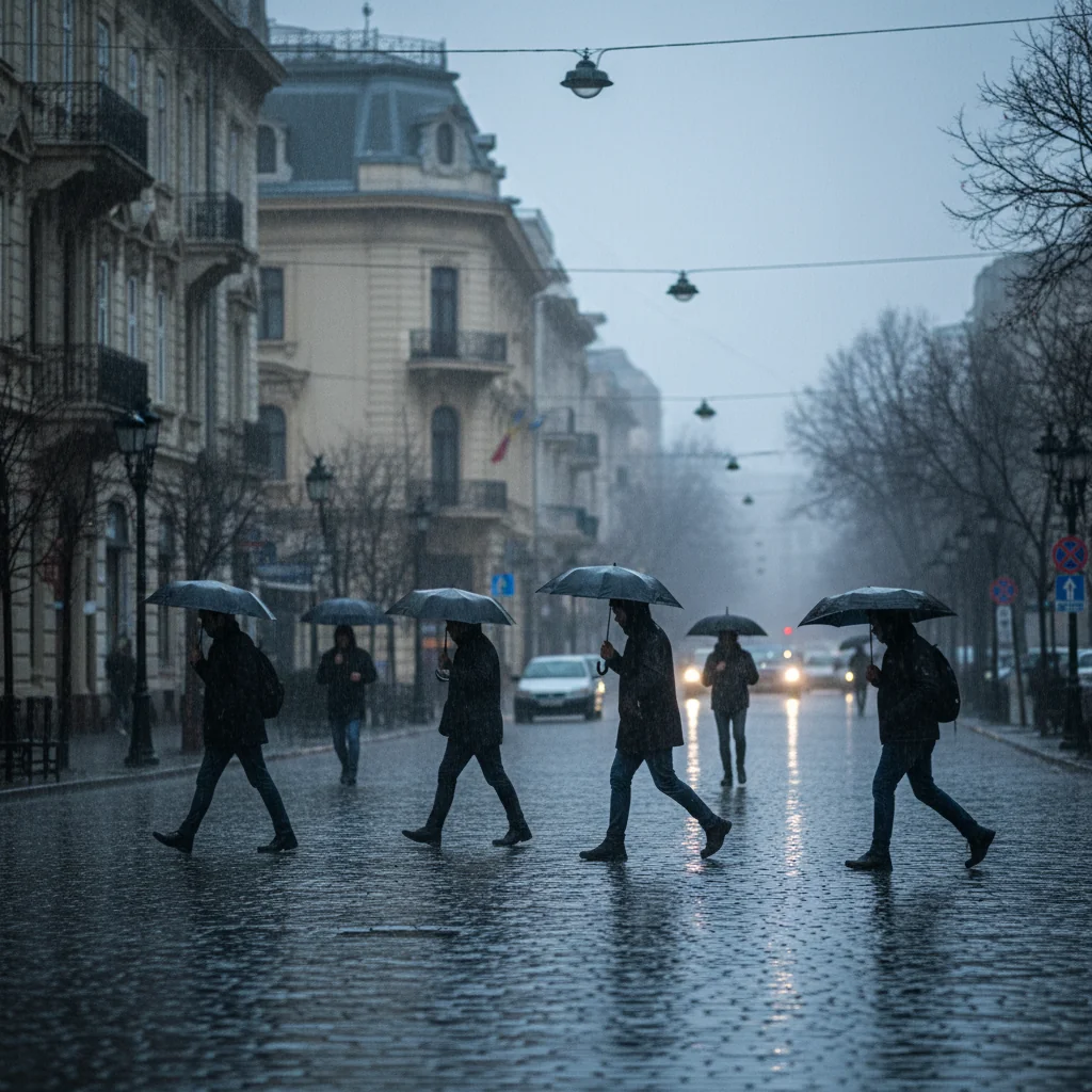 ANM anunță vreme rece și ploi în București în zilele următoare