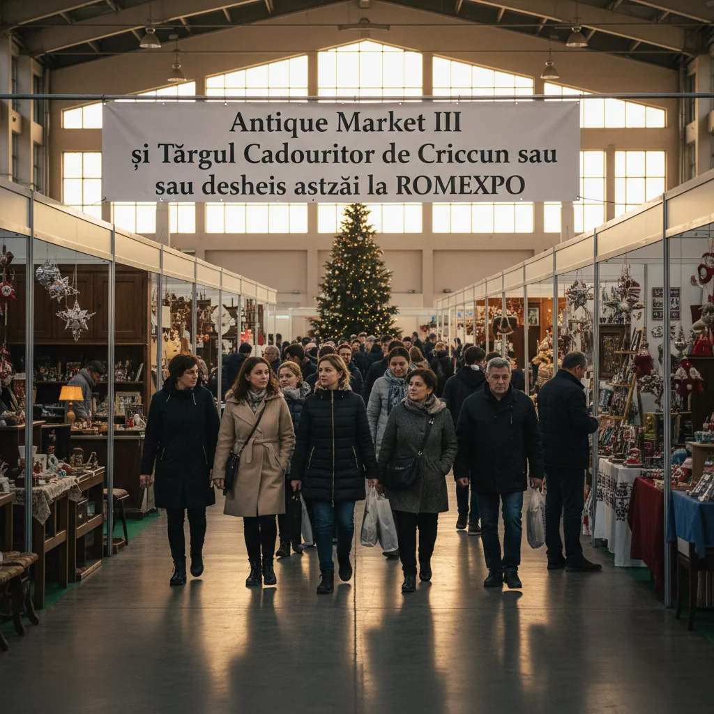 Antique Market III și Târgul Cadourilor de Crăciun au debutat astăzi la ROMEXPO București