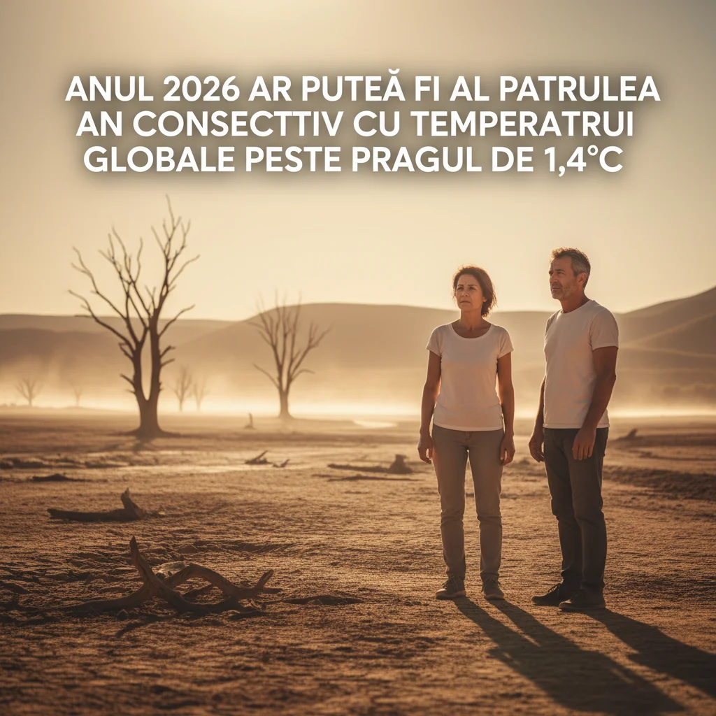 Anul 2026, posibil al patrulea an consecutiv cu temperaturi globale ce depășesc 1,4°C