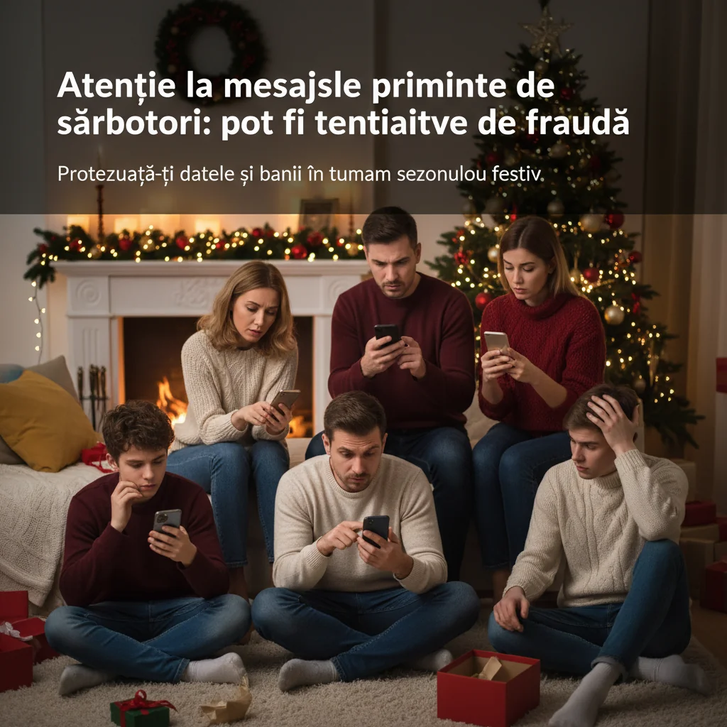 Atenție la tentativele de fraudă prin mesaje în perioada sărbătorilor
