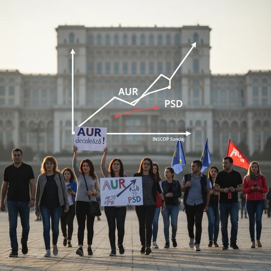 AUR crește spectaculos în sondaje după criza politică din București