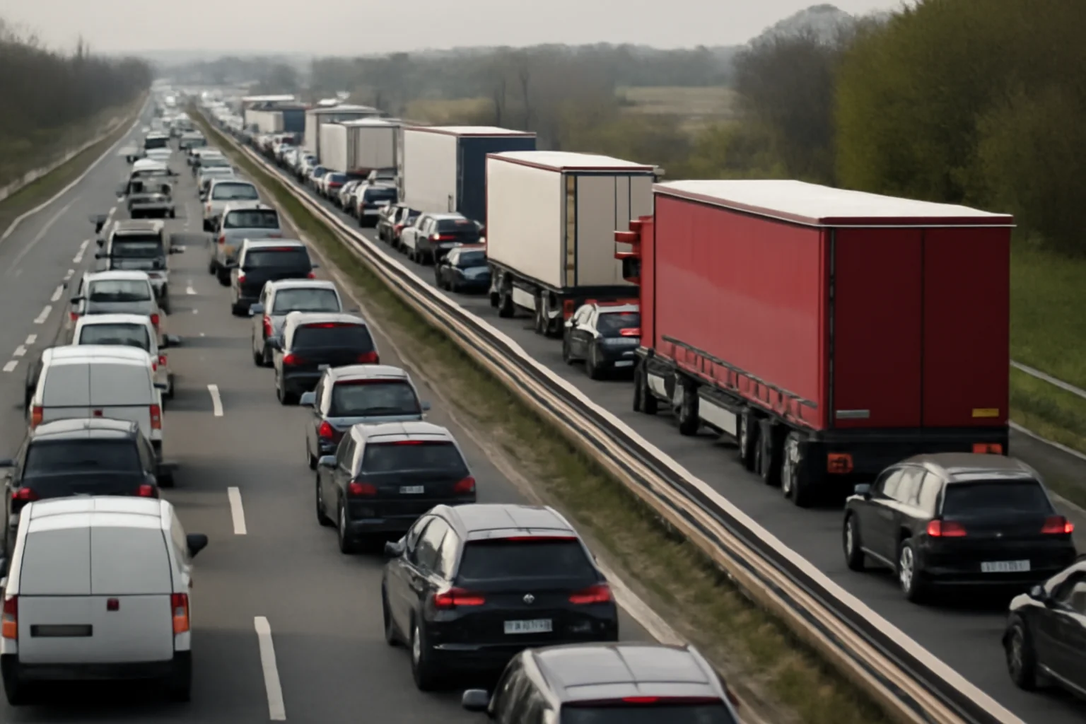 Blocaje și trafic intens pe A2 și DN39