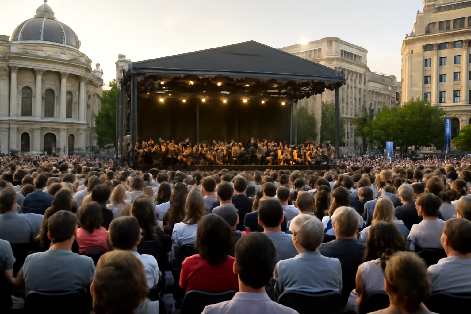 Bucură-te de concerte clasice gratuite în atmosfera vibrantă din Piața Festivalului George Enescu! Descoperă armonia și eleganța muzicii clasice în inima Bucureștiului!