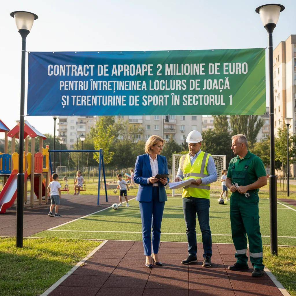 București: licitație de aproape 2 milioane de euro pentru întreținerea locurilor de joacă din Sectorul 1