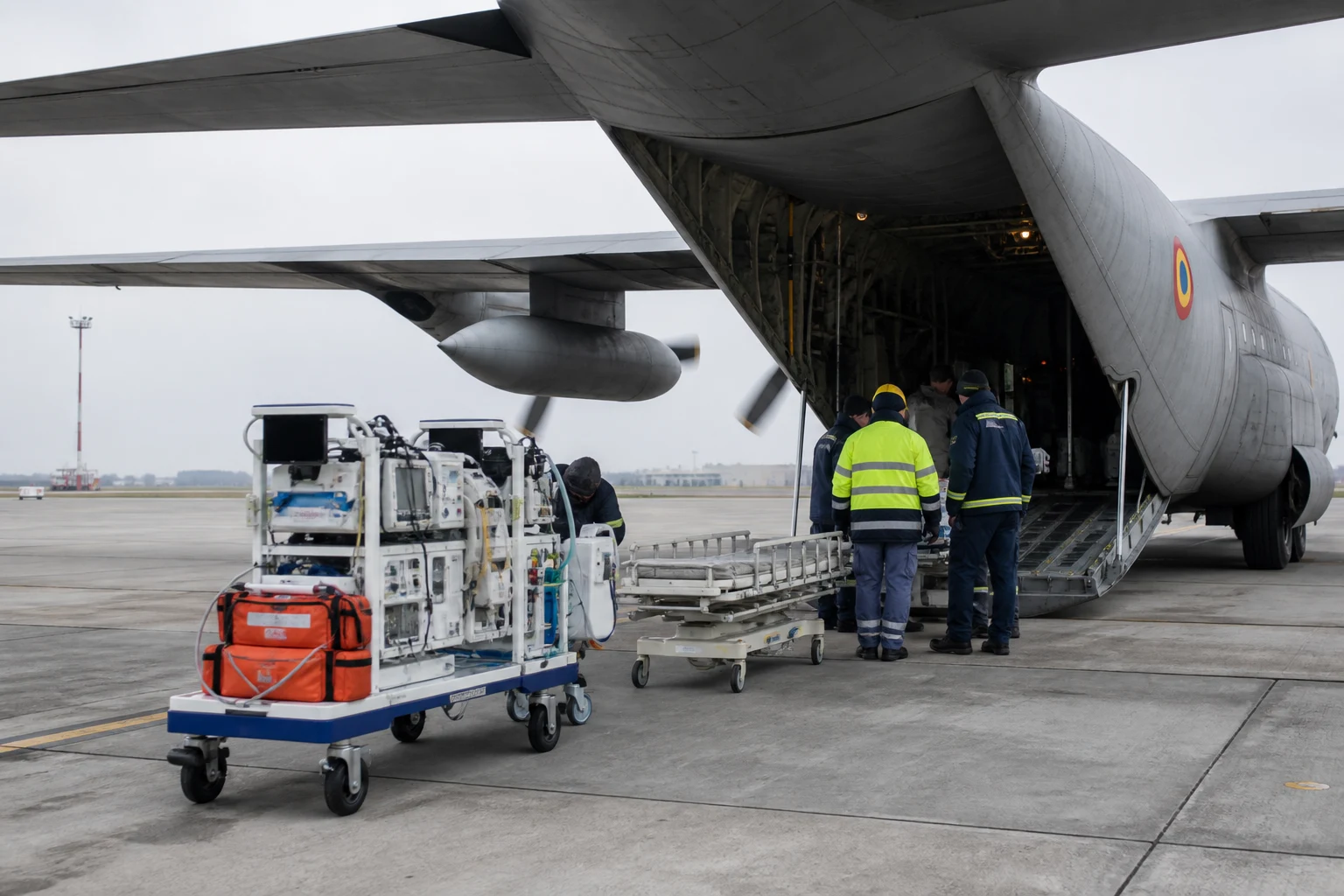 Cinci pacienți pediatrici din Gaza au ajuns în România cu un zbor MEDEVAC