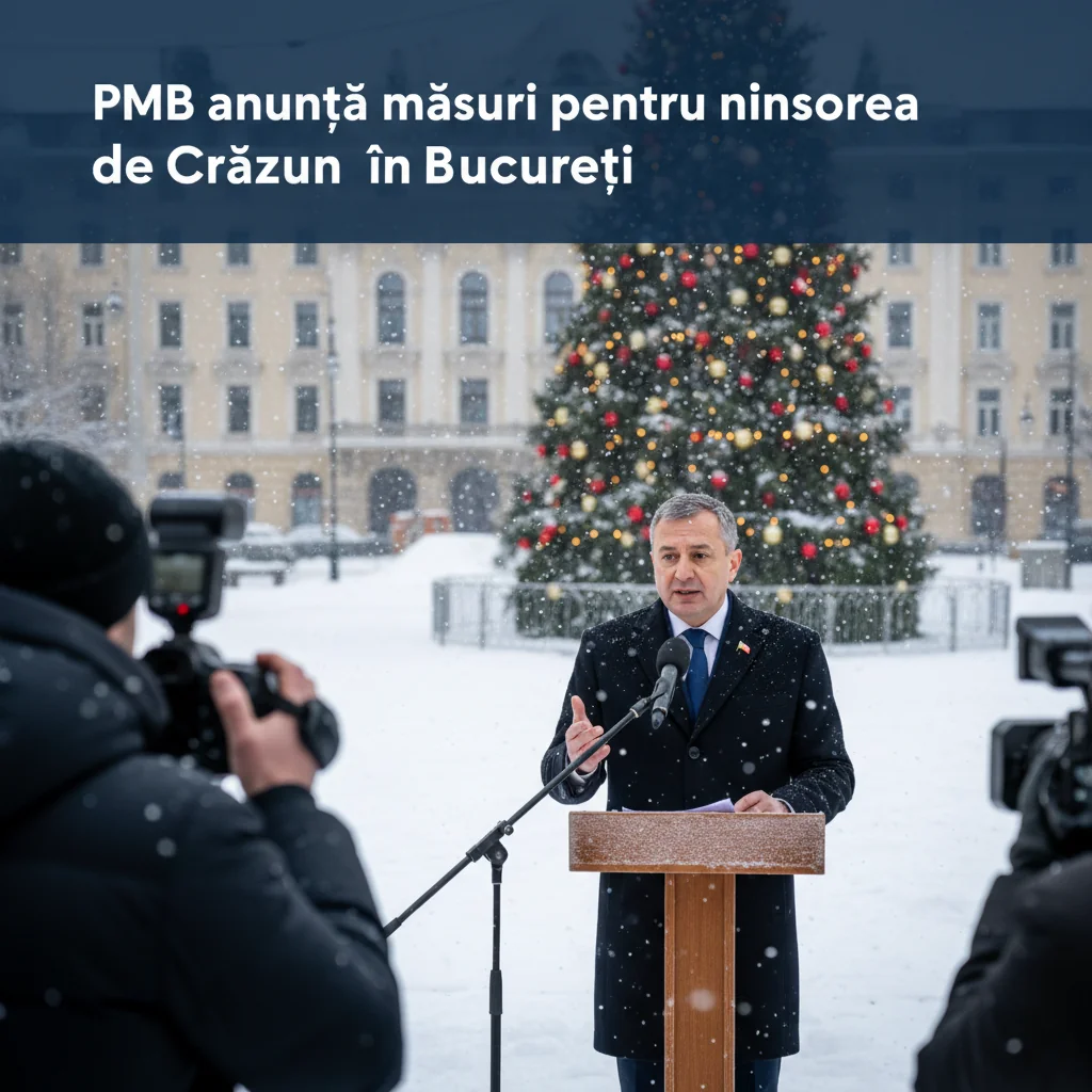 București: PMB prezintă planul de intervenție pentru ninsorile de Crăciun