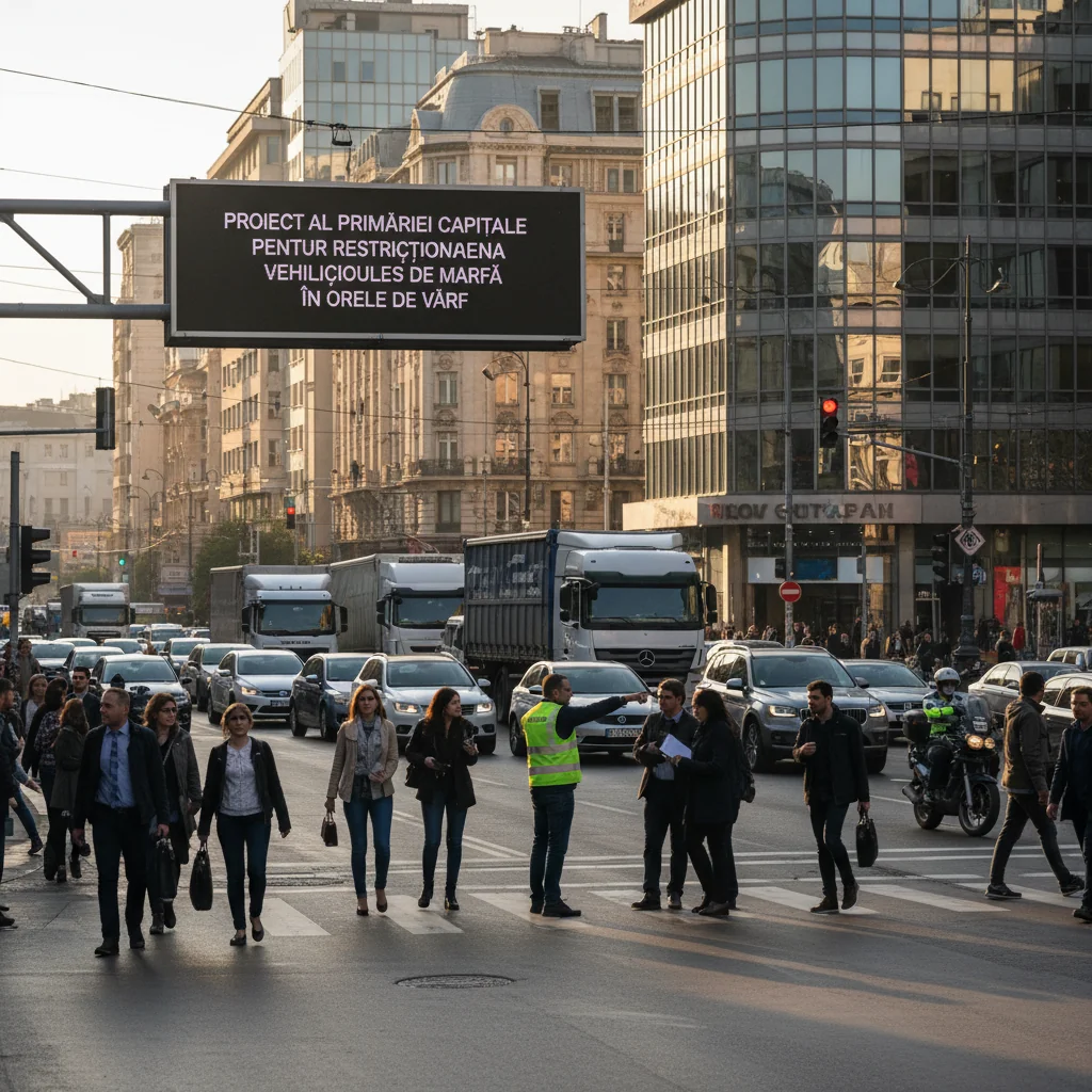 București: proiect al Primăriei pentru limitarea circulației vehiculelor de marfă în orele de vârf
