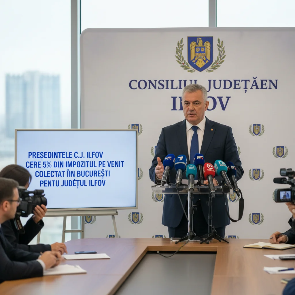 București: solicitare ca 5% din impozitul pe venit colectat în Capitală să fie direcționat către județul Ilfov