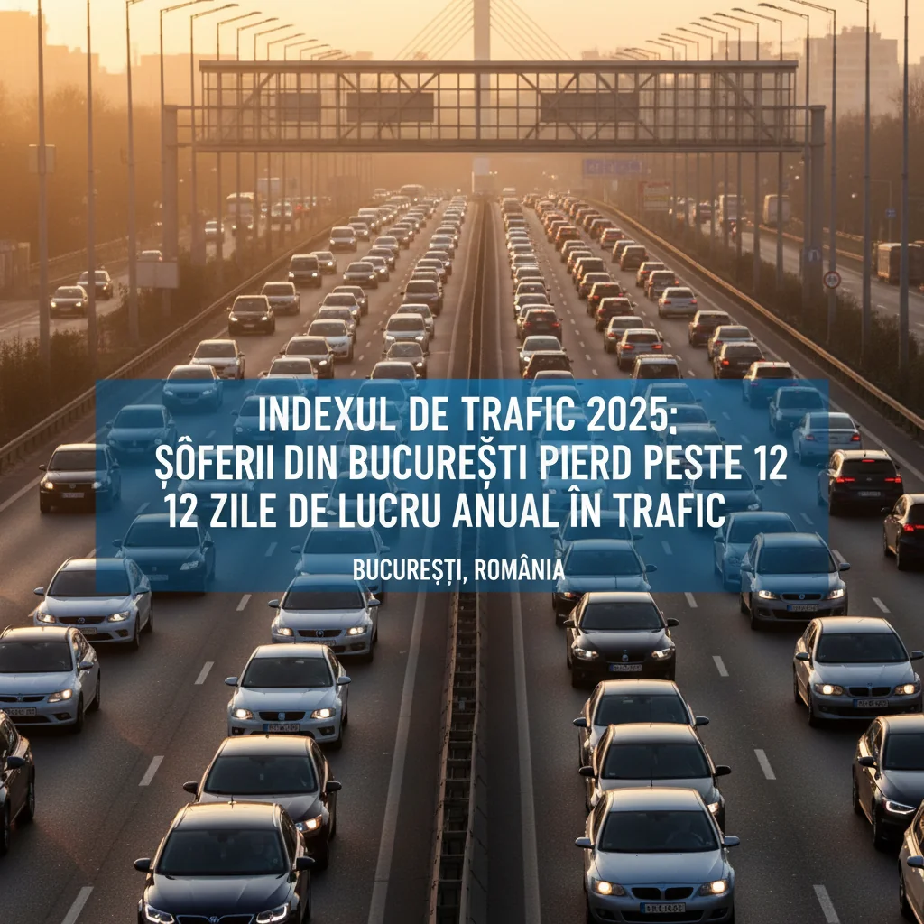București: un nou raport arată că șoferii pierd peste 12 zile de lucru pe an în trafic