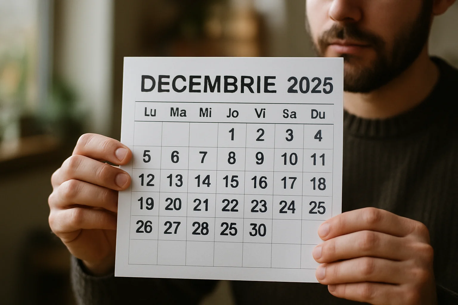 Calendar ortodox – 31 decembrie 2025
