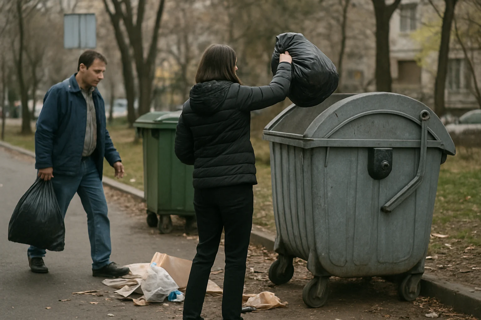 Campanie anti-gunoi și reacții despre deșeuri voluminoase