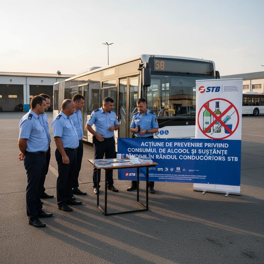 Campanie de prevenire a consumului de alcool și substanțe psihoactive în rândul șoferilor STB