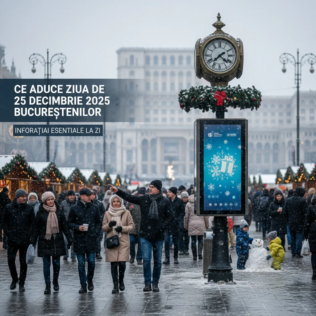 Ce aduce ziua de 25 decembrie 2025 bucureștenilor: informații esențiale la zi