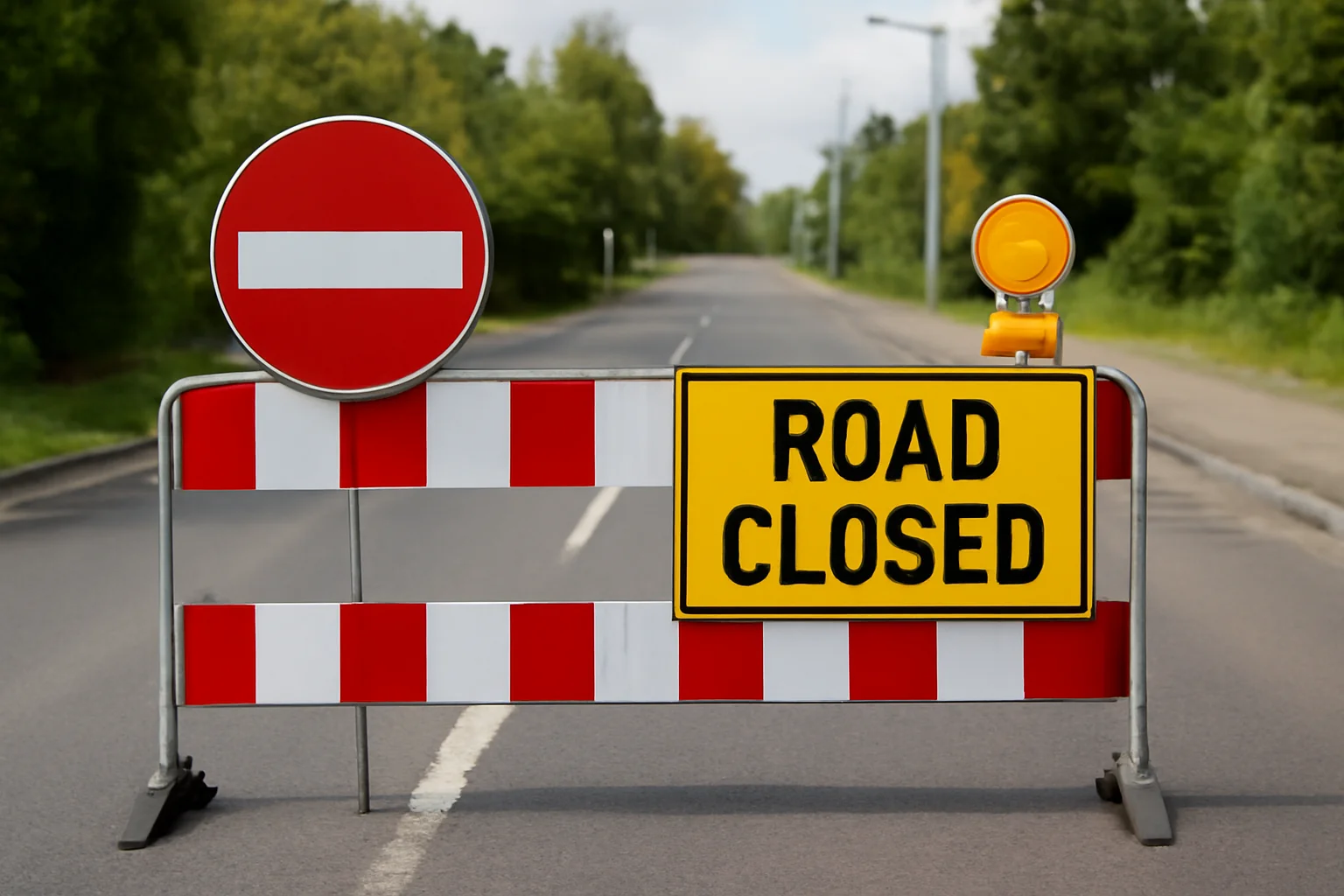 circulație închisă temporar, problema rezolvată.