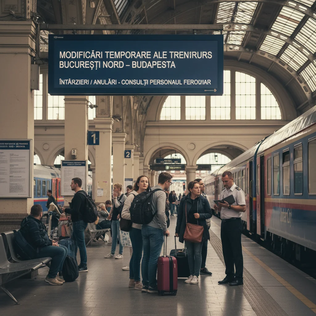 Circulație modificată pentru trenurile București Nord – Budapesta pe 22 ianuarie 2026