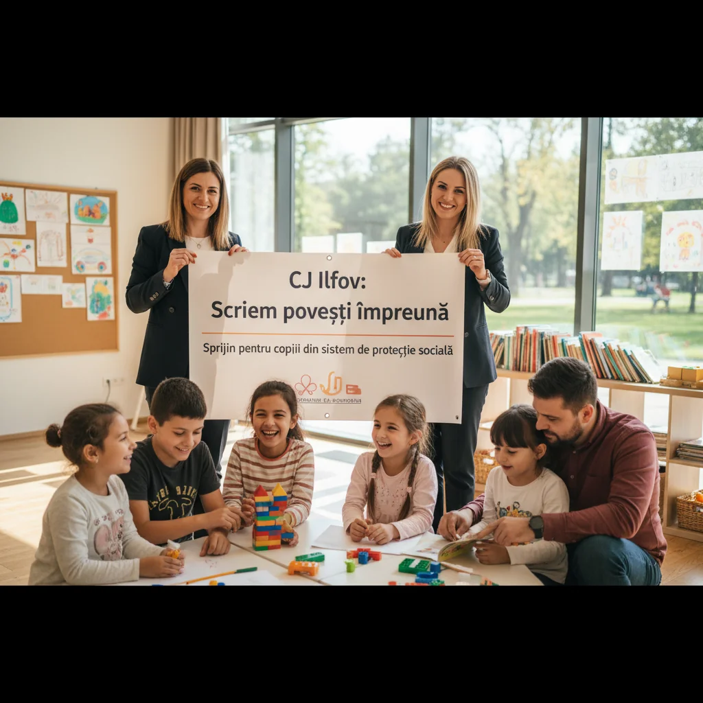CJ Ilfov lansează programul Scriem povești împreună pentru sprijinul copiilor din sistemul de protecție socială