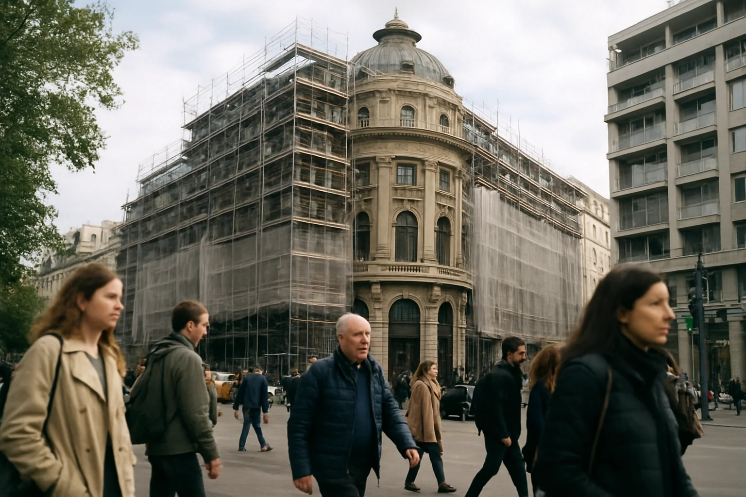 Clădire interbelică lângă Ateneu, transformată în complex mixt