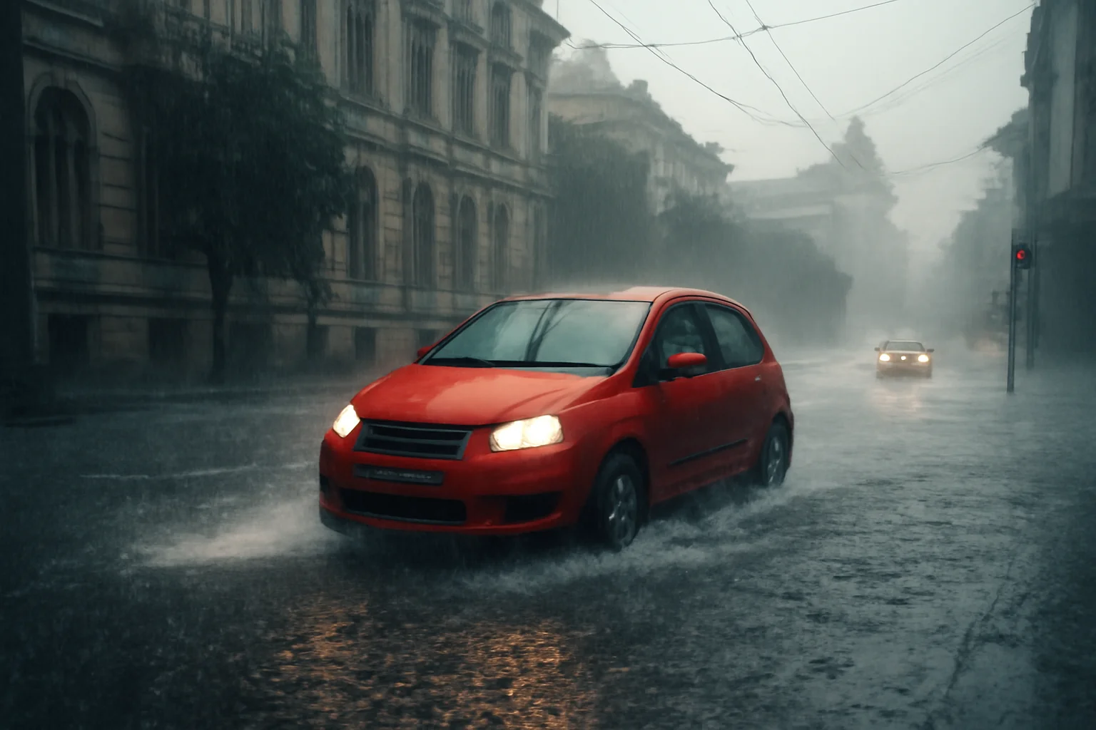 Cod roșu de vreme extremă în București - Ploi torențiale până mâine, anunță ANM