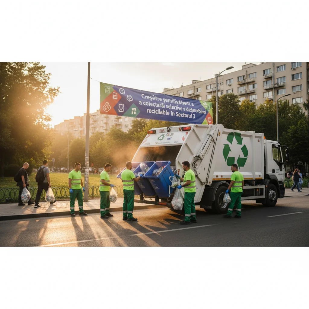 Creştere importantă a colectării selective a deşeurilor reciclabile în Sectorul 3