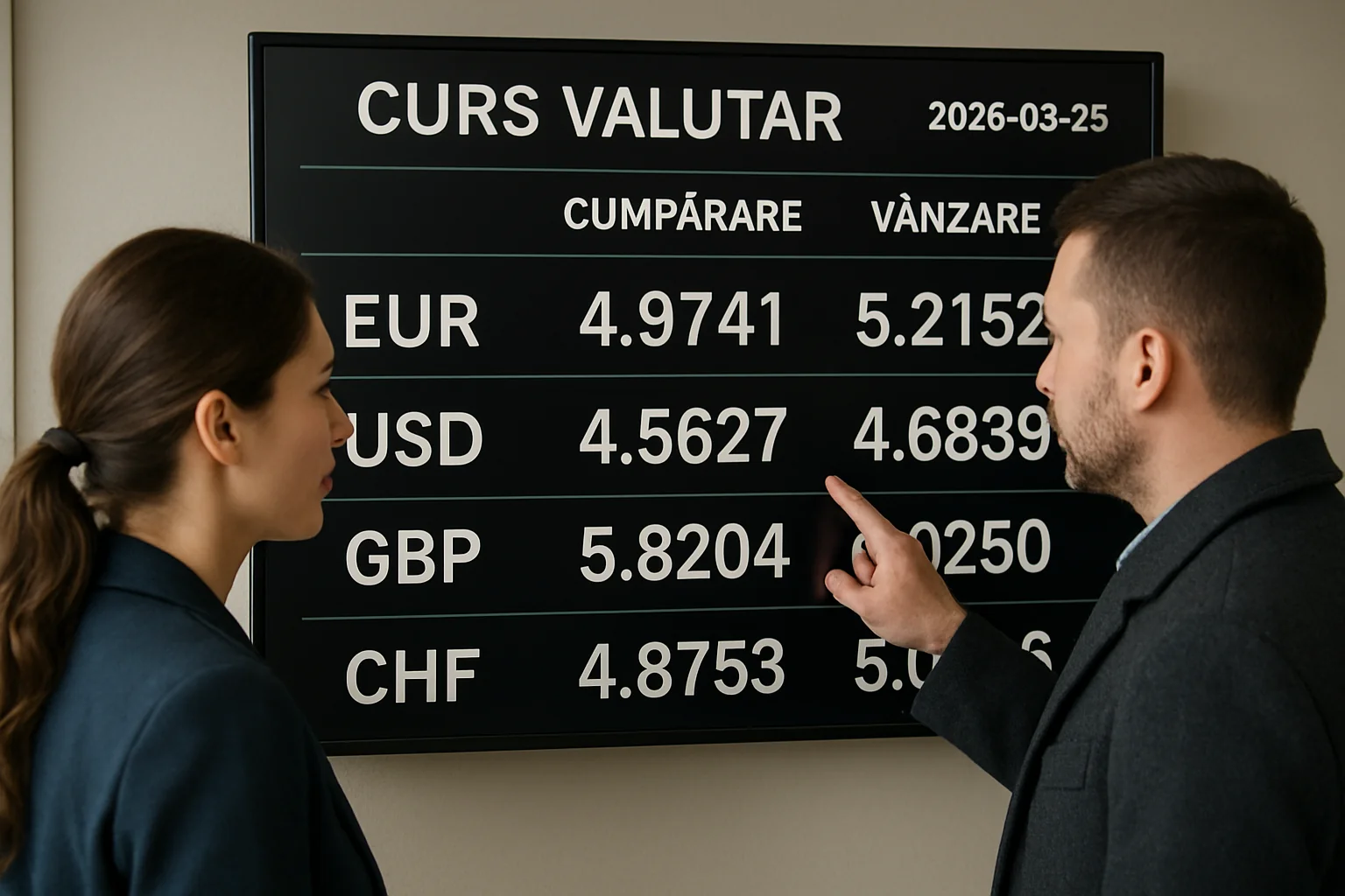 Curs valutar azi (BNR) – 2026-03-25