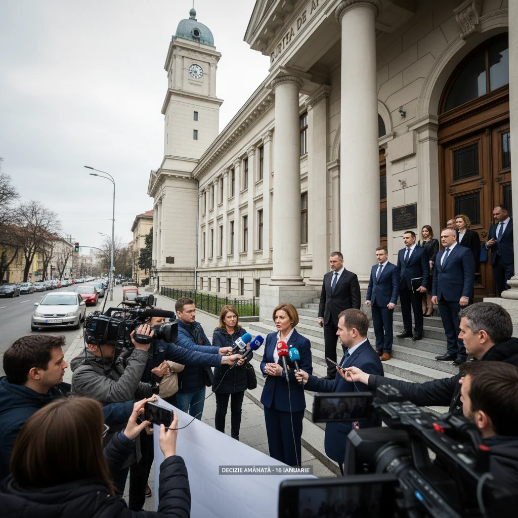 Curtea de Apel București amână pentru 16 ianuarie decizia în dosarul numirilor la CCR