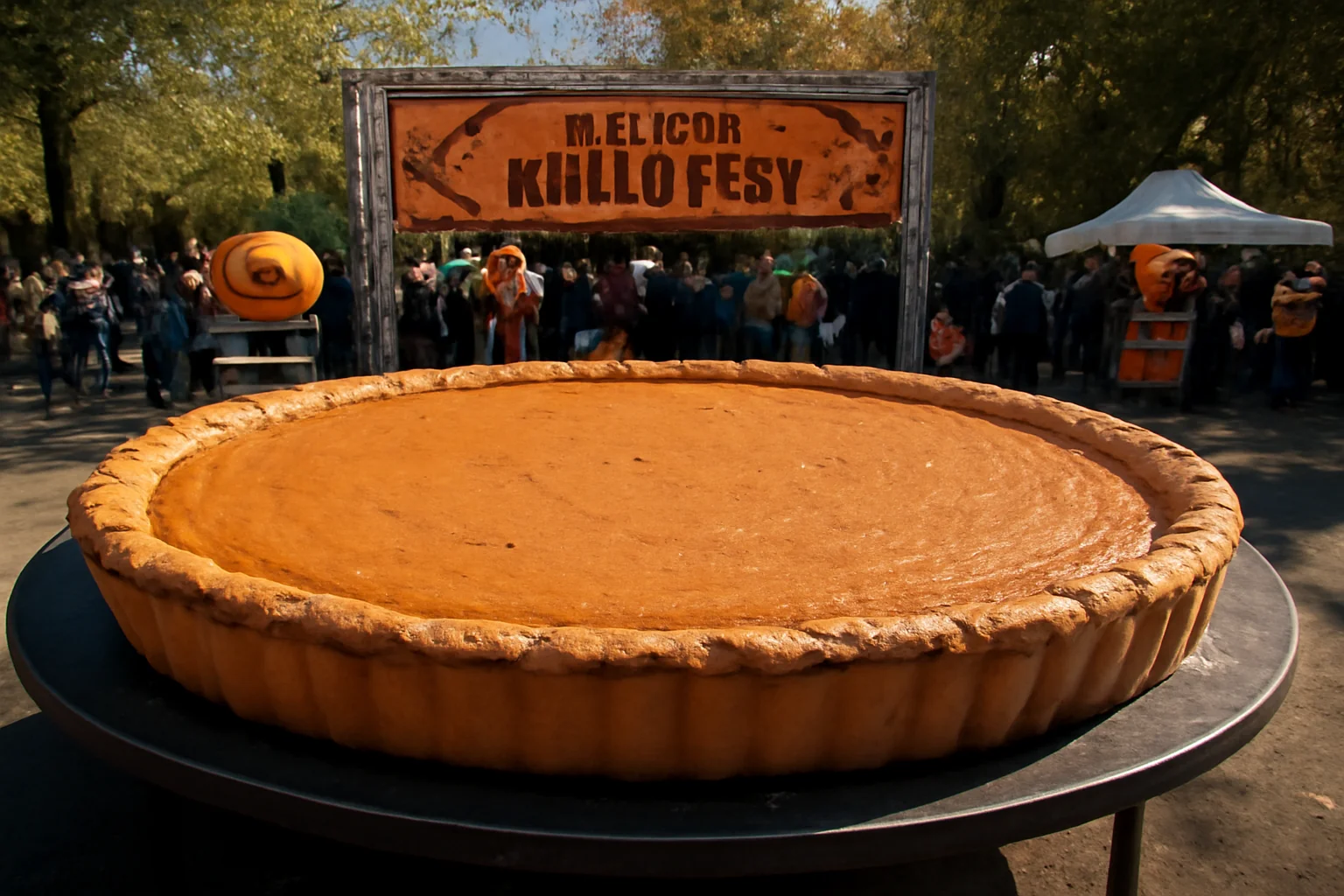Descoperă gigantica plăcintă de dovleac la West Side Hallo Fest din București, între 24-26 octombrie! 🎃🥧