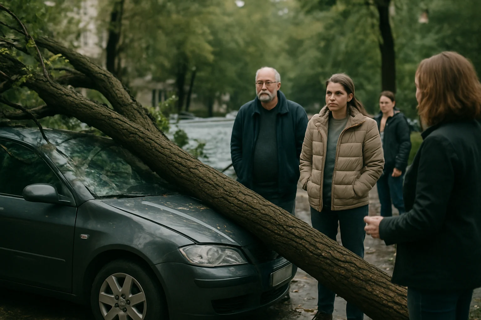 Despăgubiri mașini avariate de furtună în Sectorul 2 București