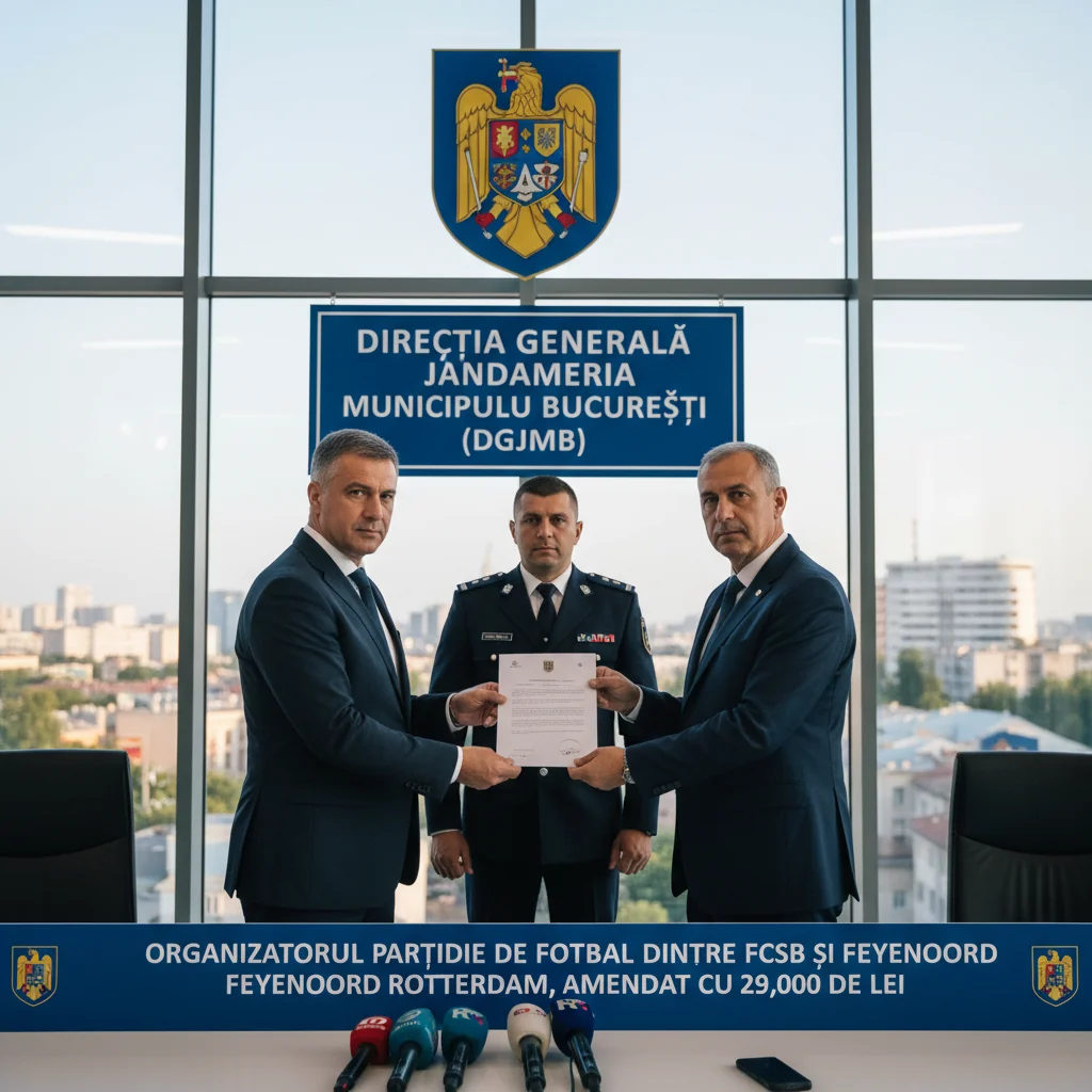 DGJMB a amendat cu 29.000 de lei organizatorul partidei FCSB – Feyenoord Rotterdam