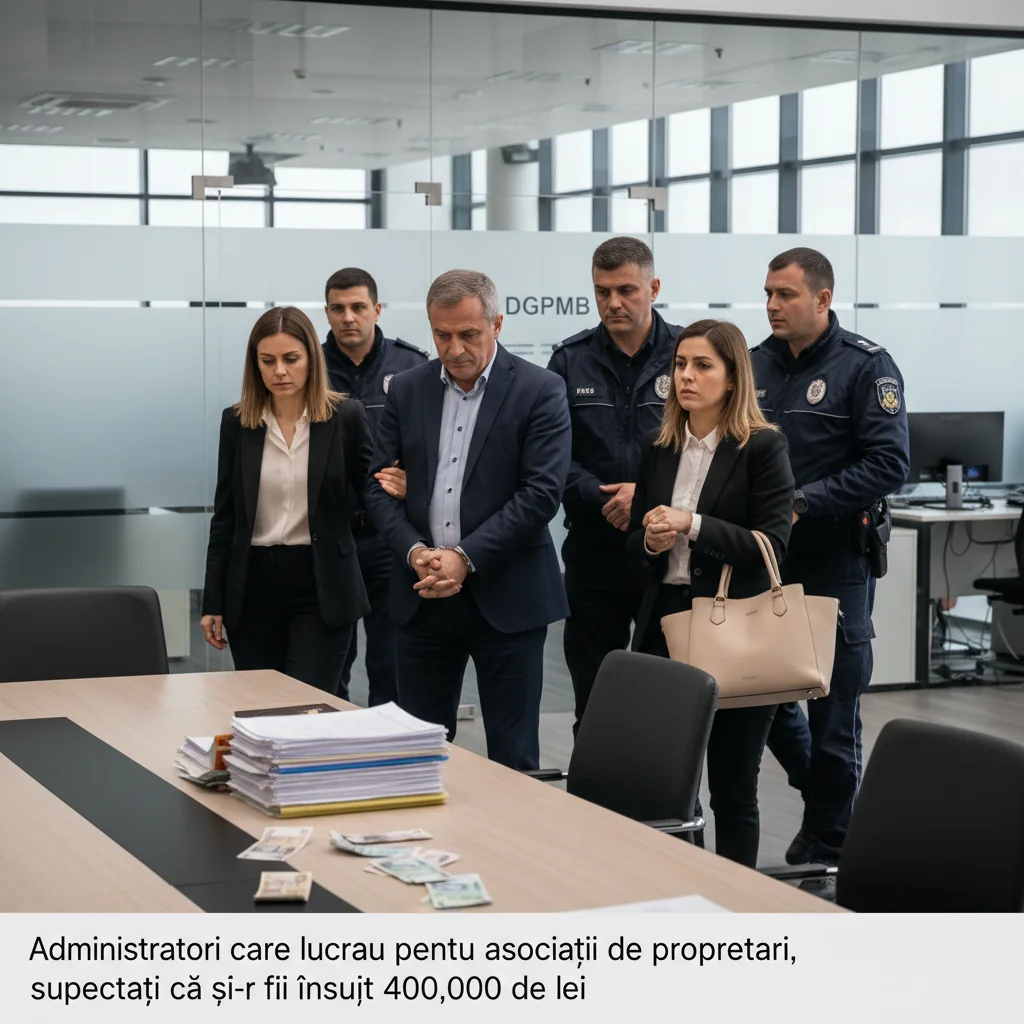 DGPMB anchetează administratori de asociații de proprietari suspectați de deturnare a 400.000 de lei