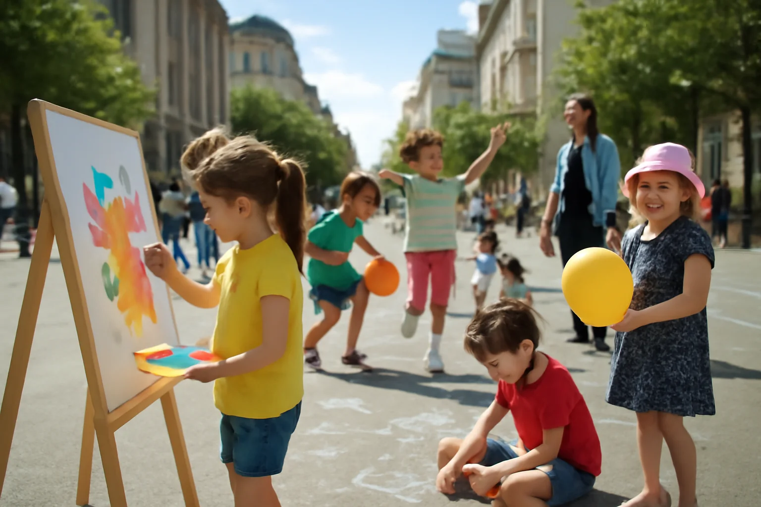 Divertisment și creativitate pentru copii în weekendul 31 mai – 1 iunie la Străzi deschise – București 2025!