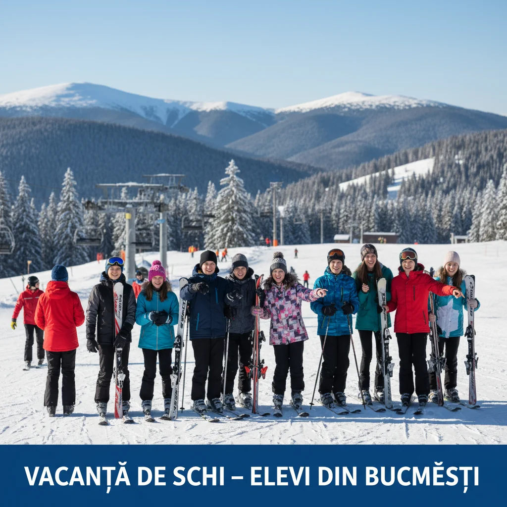 Elevii din București au intrat în vacanța de schi, conform calendarului școlar