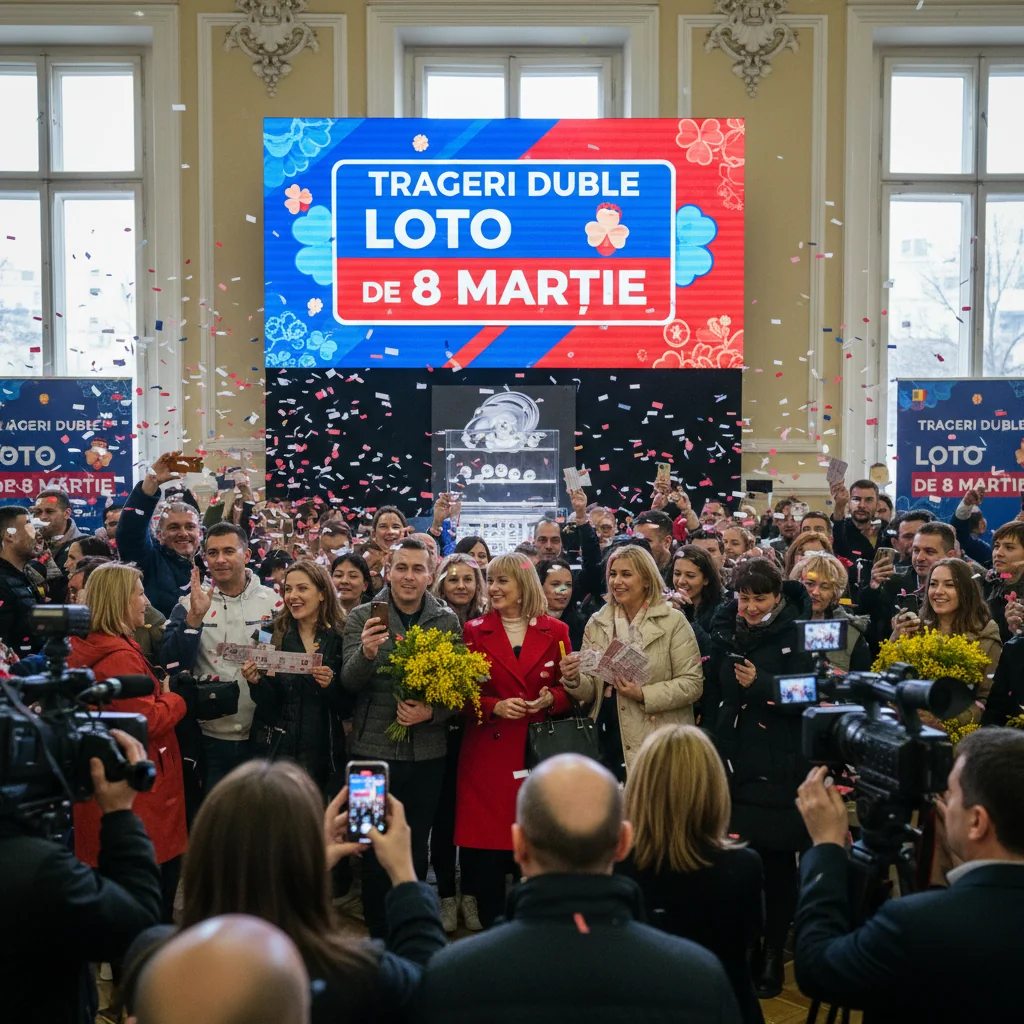 Extrageri duble la Loto organizate în București pe 8 martie 2026