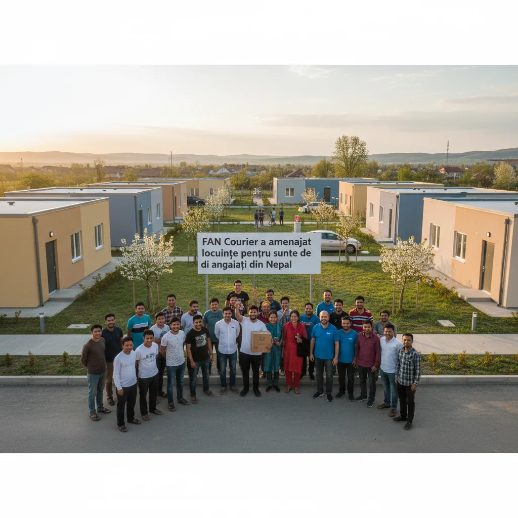 FAN Courier a construit locuințe pentru sute de angajați din Nepal
