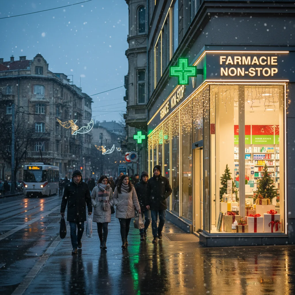 Farmacii non-stop deschise de Crăciun în București: informații utile pentru sărbătorile din 2025