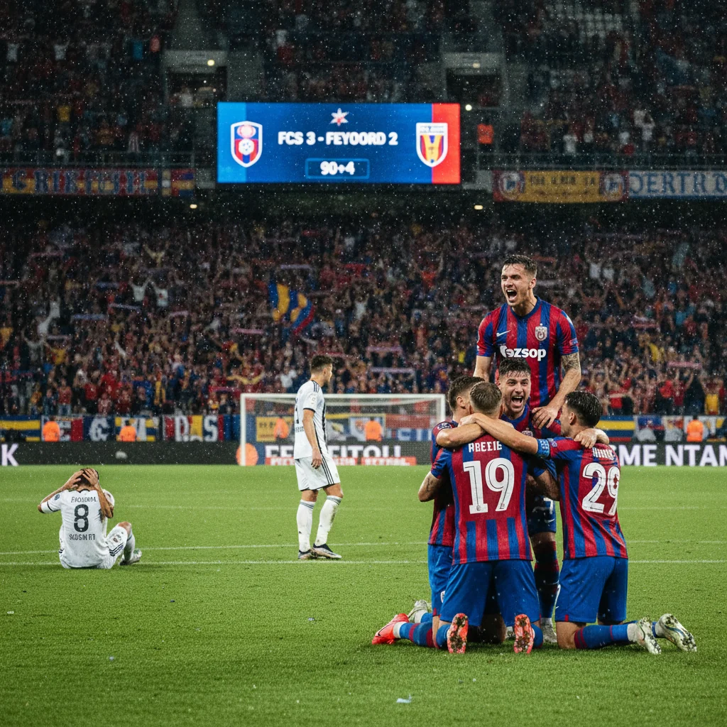 FCSB câștigă în mod dramatic împotriva vedetelor de la Feyenoord!