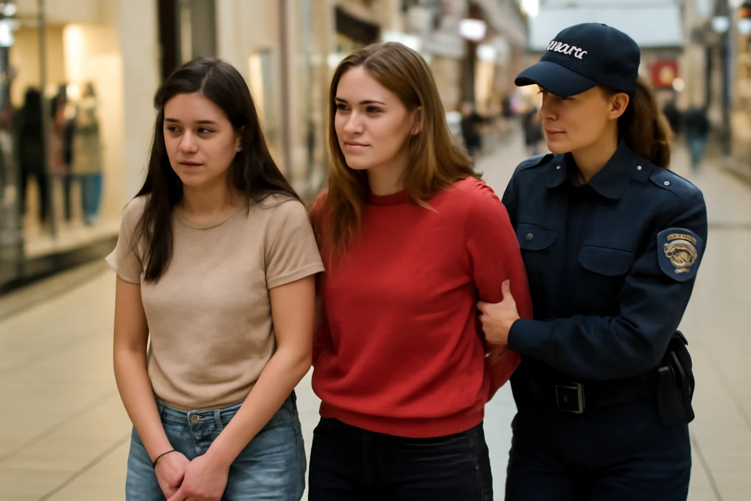 Femei tinere arestate pentru furt de haine și agresiune asupra angajatelor într-un mall bucureștean.