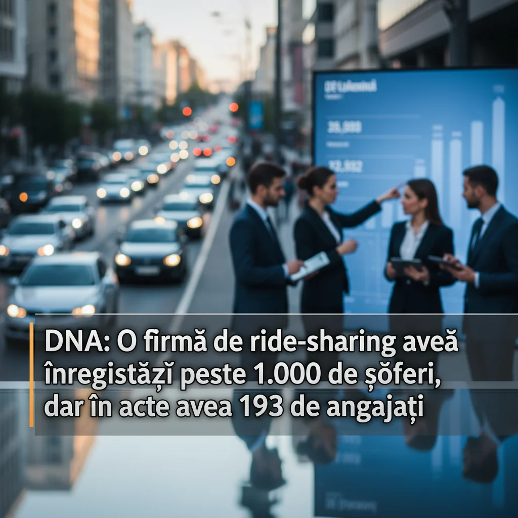 Firmă de ride-sharing cu peste 1.000 de șoferi în realitate, dar doar 193 angajați în acte