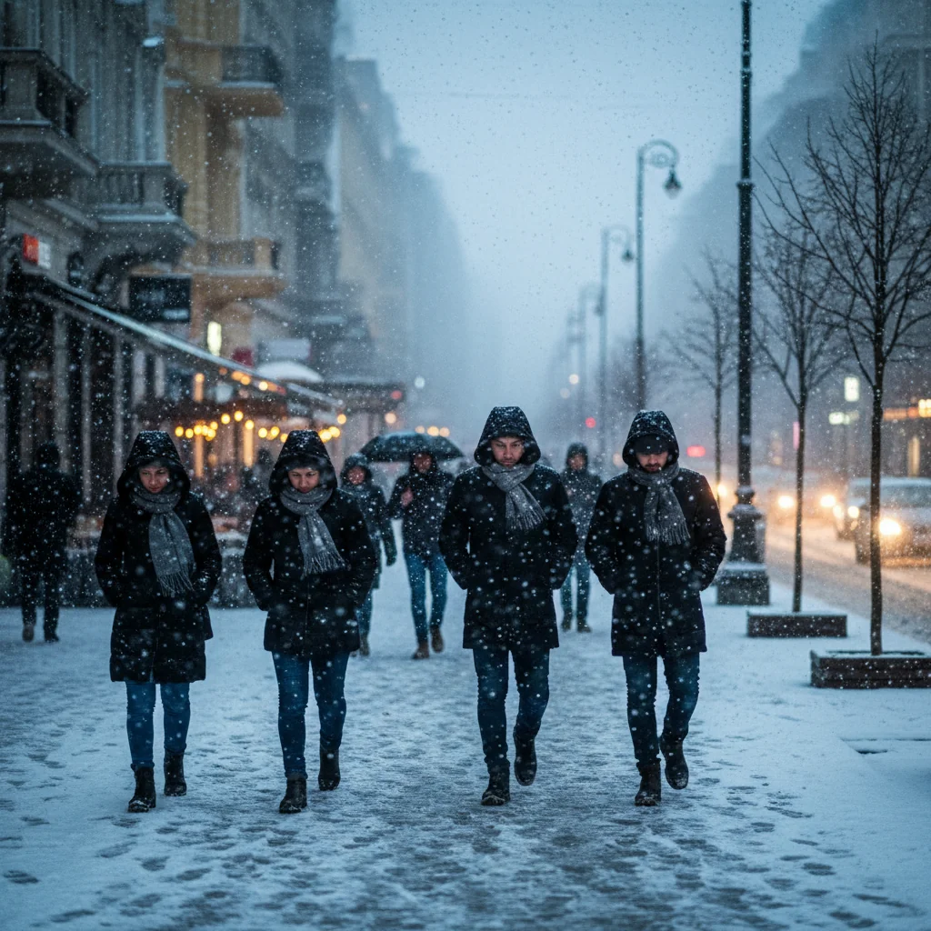 Ger persistent și fulguieli slabe anunțate duminică în București
