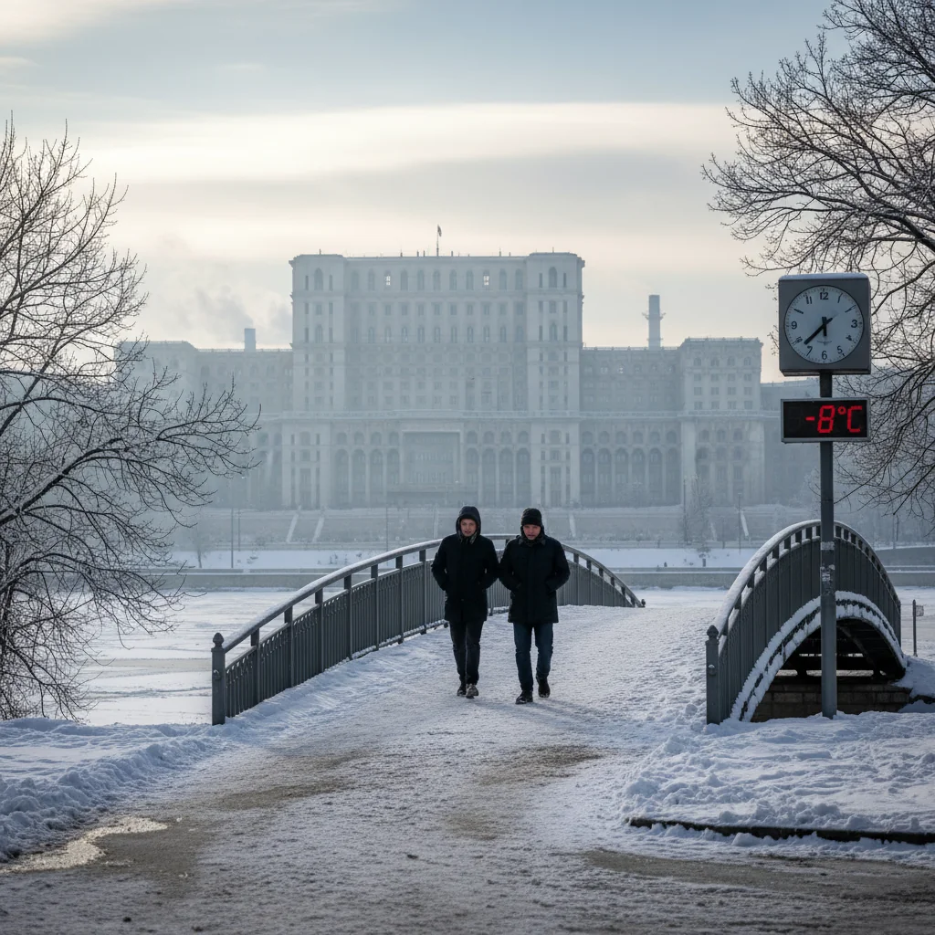 Ger și temperaturi de până la -10°C anunțate la București în a doua parte a lunii ianuarie