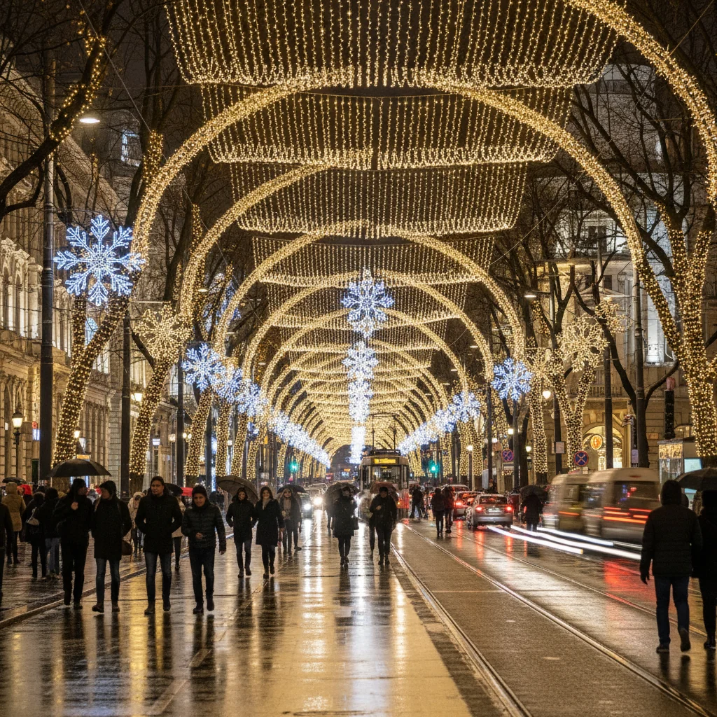 Iluminatul festiv din București va rămâne aprins până pe 12 ianuarie 2026