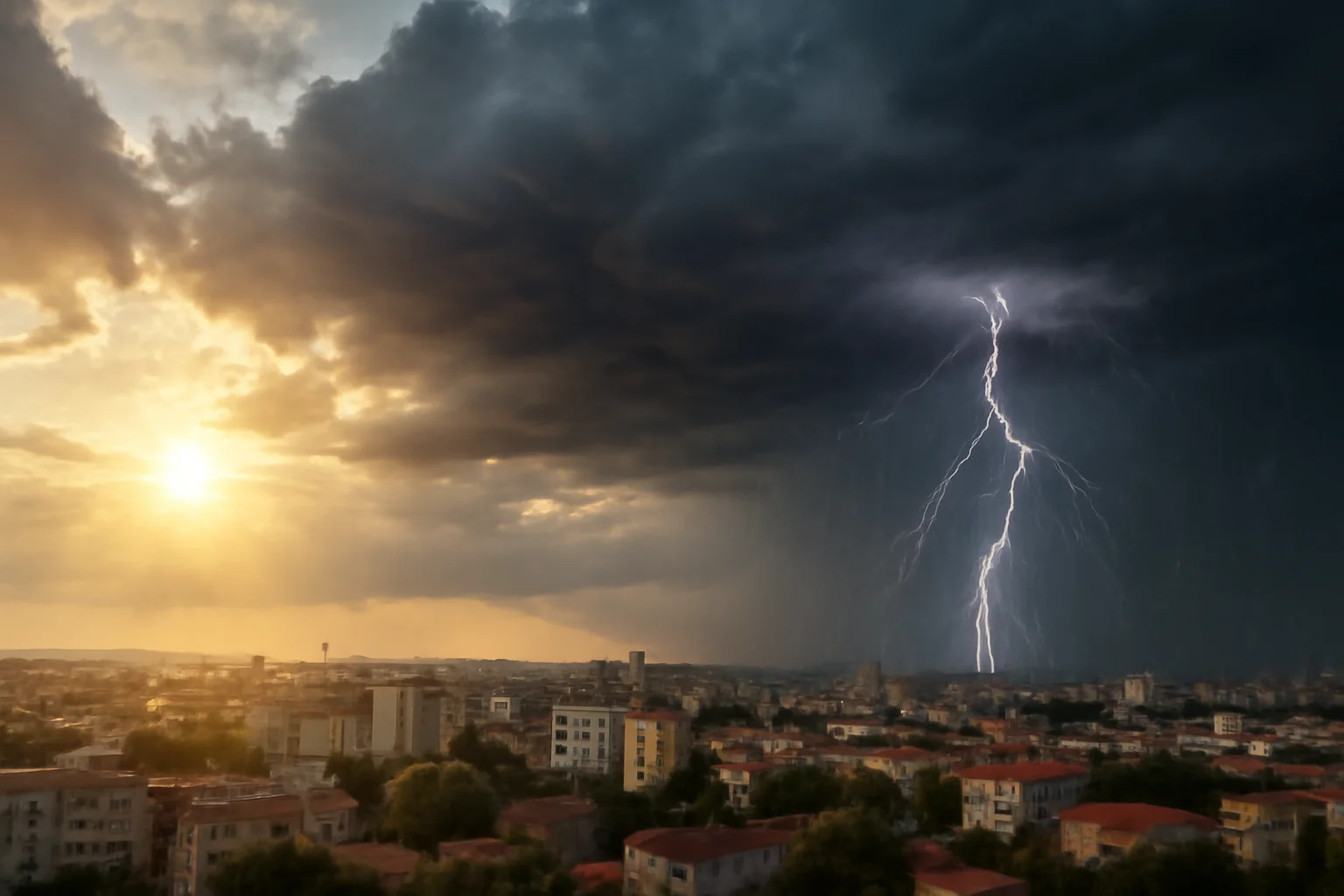 Încălzire Continuă Urmată de Averse și Descărcări Electrice în Capitală și Regiunile Vestice, Nordice și Centrale