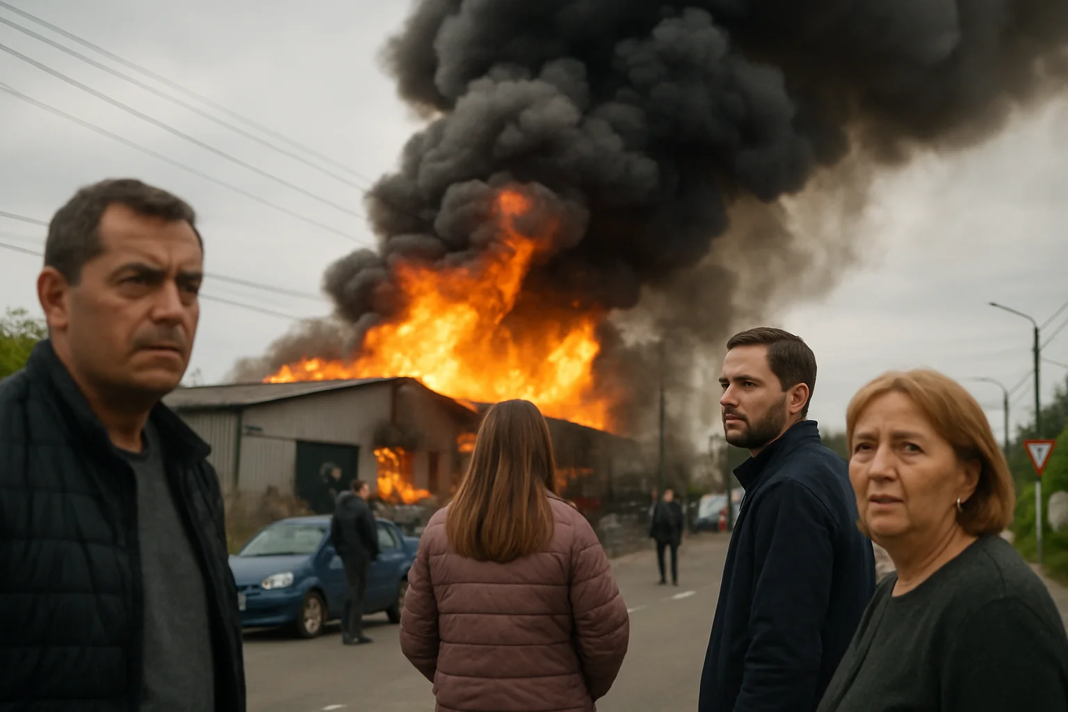 Incendiu la un service auto în Sectorul 4, pe Șoseaua Berceni