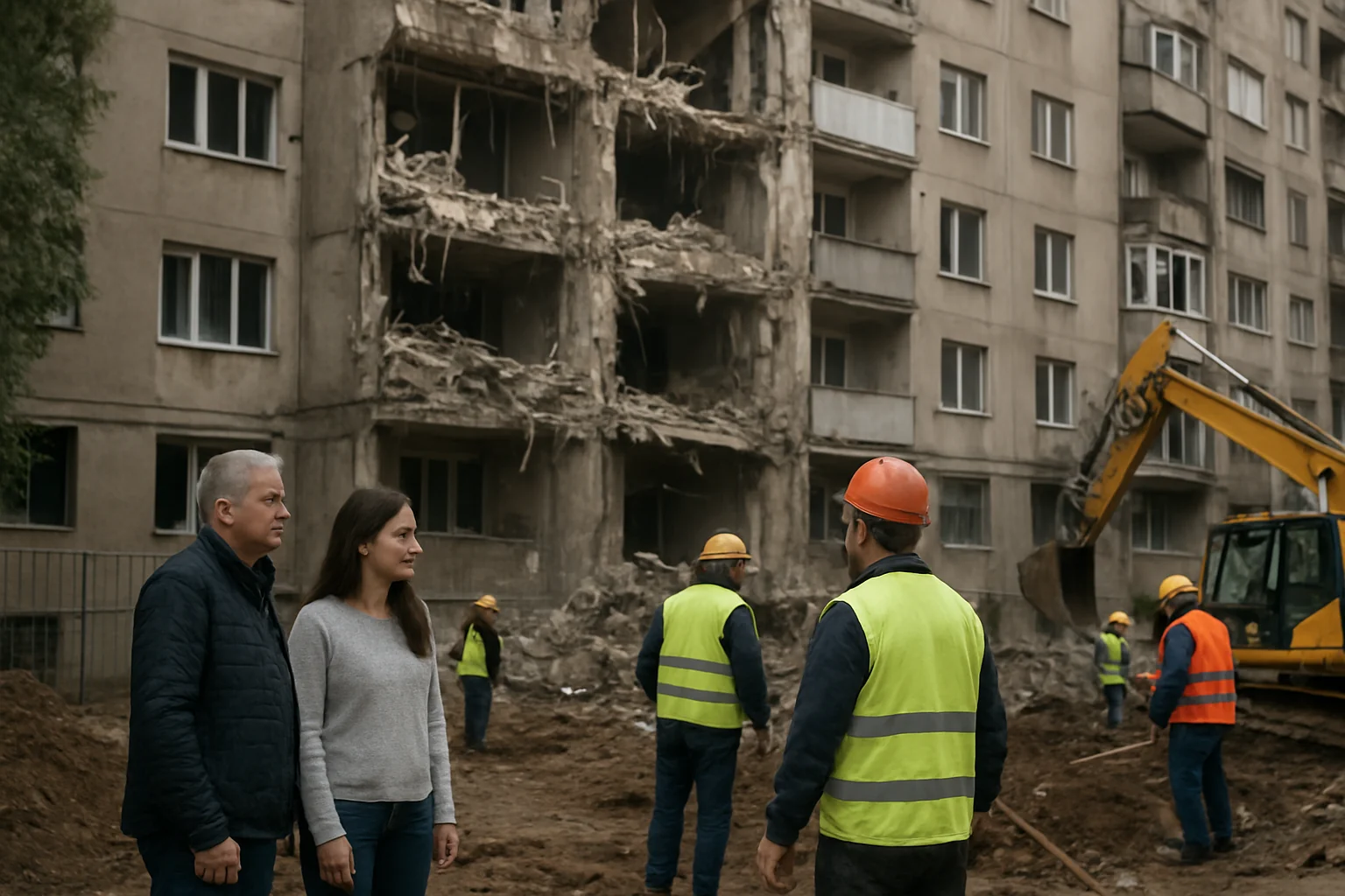 Încep lucrările la blocul afectat din Rahova