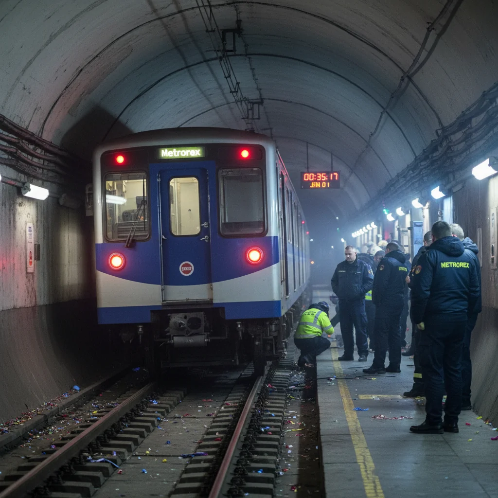 Incident tehnic la metrou în București în noaptea de Anul Nou, fără victime raportate